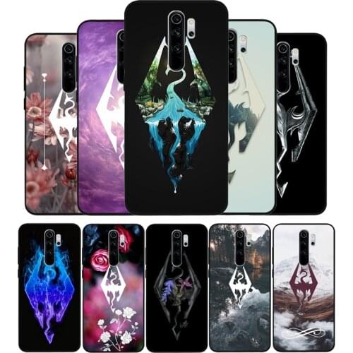 Skyrim Logo Black TPU Silicone Soft Phone Case For Redmi 4A 4X 7A 5 Plus 6 Pro NOTE 9 7 8 5 Pro 4 6