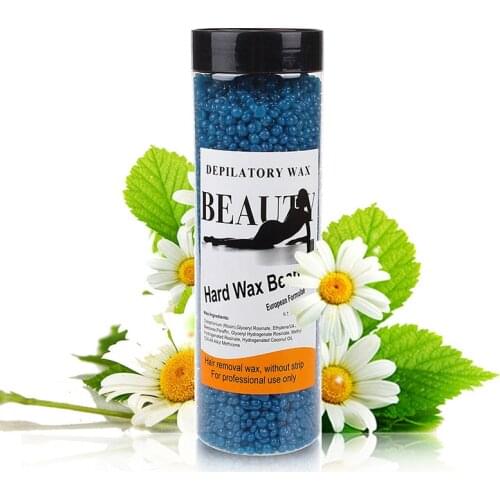 400g Wax Beans No Strip Depilatory Hot Film Hard Wax Pellet Waxing Face Hair Bikini Removal Wax Beans Hair Removal Cream Wax