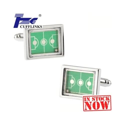 Football Field Cufflink Cuff Link 2 Pairs Free Shipping Promotion