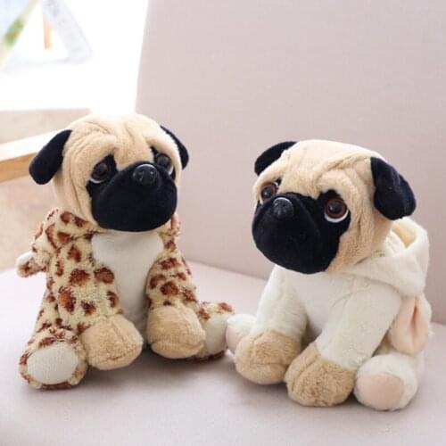 1pc 20cm 7 style kawaii Simulation Shar Pei Dogs plush toys stuffed soft animal dolls cute puppy dog for children baby gift