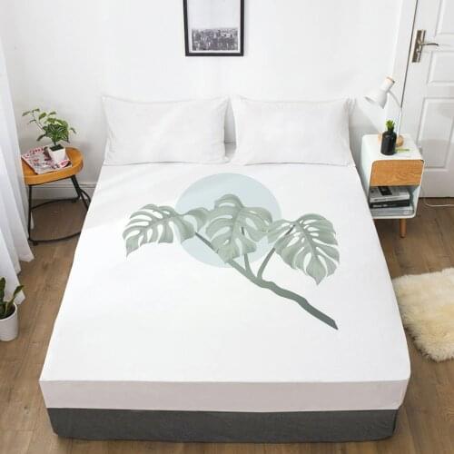 1PC Fitted Sheets Mattress Cover With Elastic Band 3D Bedsheet Linens 135x200 90x200 Bed Sheet Customize any size design