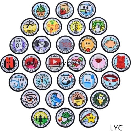 New arrival 10 pcs Embroidered patches both iron on sew on Jeans coat Tshirt bag shoe hat decor repair Motif emblem accessory