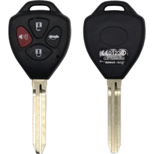 DAKATU Replacement Remote Car Key Shell Case 3+1 4 Buttons For Toyota Camry Avalon Corolla Matrix RAV4 Venza Yaris Toy43 Blade