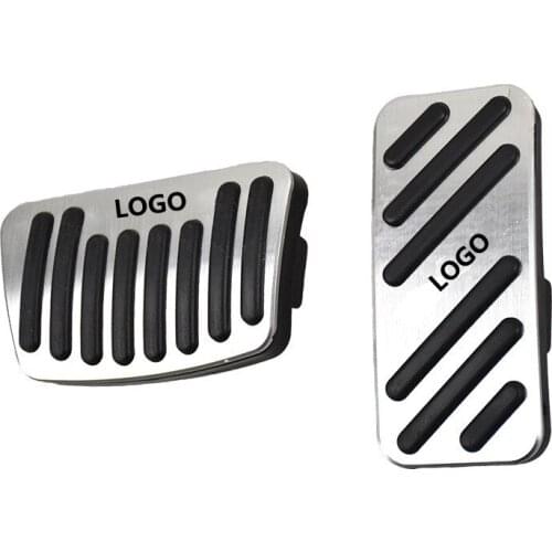 Car Refit AT Accelerator Footrest Pedals Gas Throttle Brake Treadle Accessories 2Pcs/Set For Hyundai Kona/Kona EV 2018-2021 2022