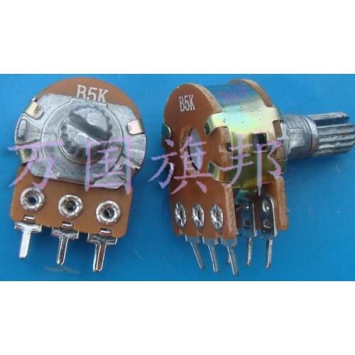 Free Delivery. WH148 potentiometer B5K double six feet short shank