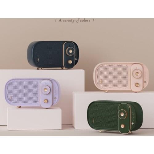 Bluetooth Stereo Retro Wireless Home Subwoofer 3D Surround Outdoor Speakers Portable Mini