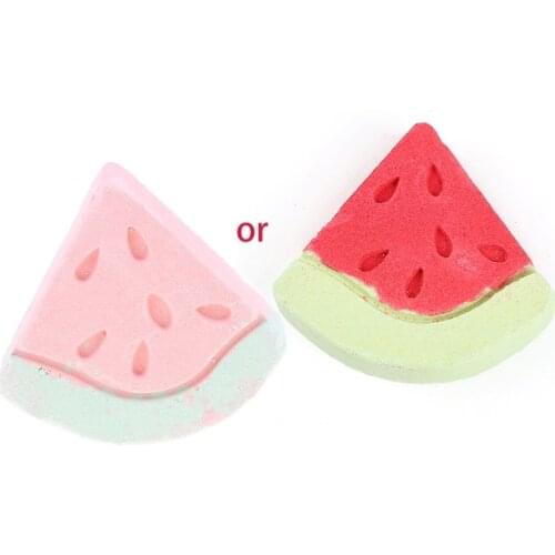 28TA Watermelon Bubble Bath Bomb Natural Fizzy for Women Moisturizes Dry Sensitive Skin. Releases Color, Scent, and Bubbles