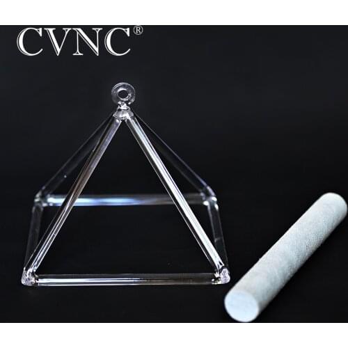 CVNC Tuned 7 inch quartz crystal singing pyramid for sound therapy