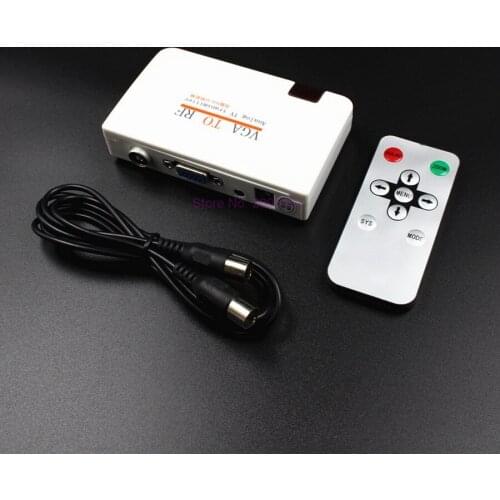 Dhl or fedex 10pcs VGA to RF VGA RF Converter Computer to wired interface VGA signal extender Computer to wired