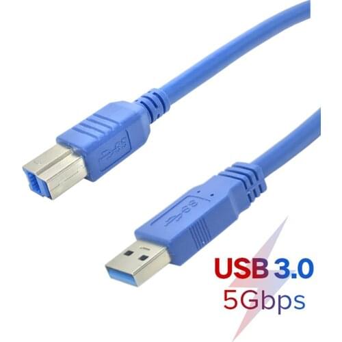 USB 3.0 Cable Type A Male to Type B Male Scanner USB3.0 High Speed Print Data Cord For HDD Digital Camera Webcam Printer 0.3m