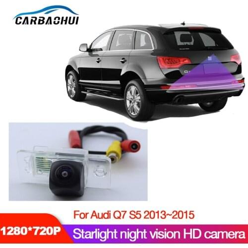 Car Rear View Back Up Reverse Parking high quality Camera For Audi Q7 S5 2013~2015 Waterproof Night Vision CCD