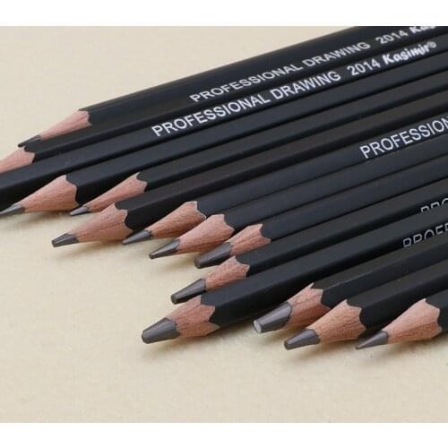 CPDD 14 Pcs Sketch Art Drawing Pencil 12B 10B 8B 7B 6B 5B 4B 3B 2B 1B HB 2H 4H 6H