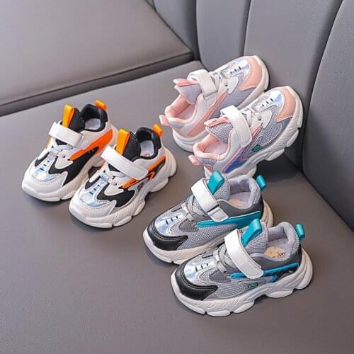 Fun Colorway Children Sneaker Boys Shoes Comfortable Arch Support Kids Trainers Baby Girl Running Shoes Sneakers Student E08012