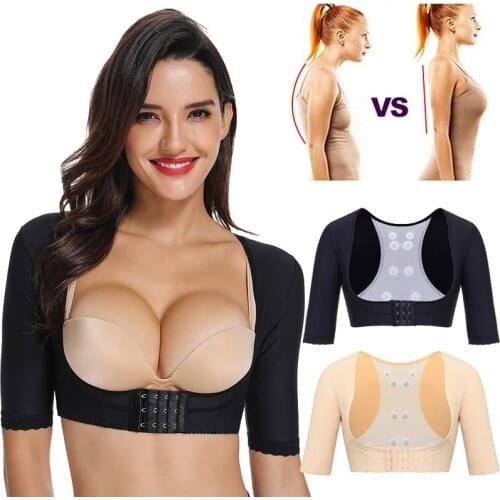 Miss Moly Womens Shapewear Tops Slimming Arm Shapers Slim Underwear Back Shoulder Corrector shaper Humpback Prevent