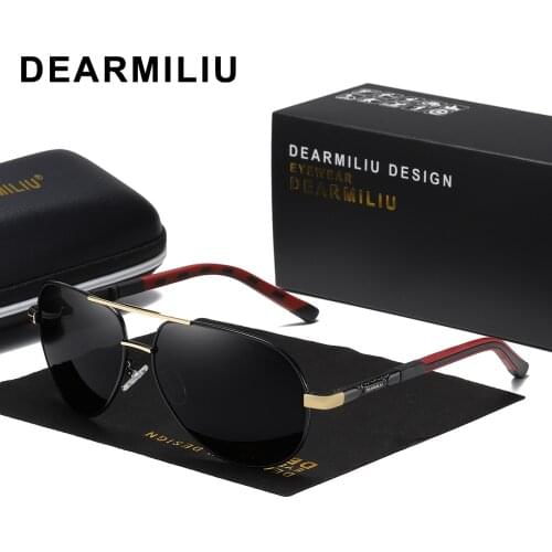 DEARMILIU Men Vintage Aluminum Polarized Sunglasses Classic Brand Sun glasses Coating Lens Driving Shades For Men/Wome