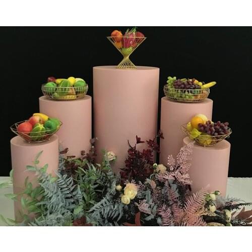 New products Round Cylinder Pedestal Display Art Decor Plinths Pillars for DIY Wedding Decorations Holiday