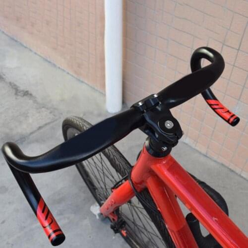 Road bike curved handles racing wind breaking bicycle aluminum alloy handlebars folding dead speed 31.8*420mm curved handle