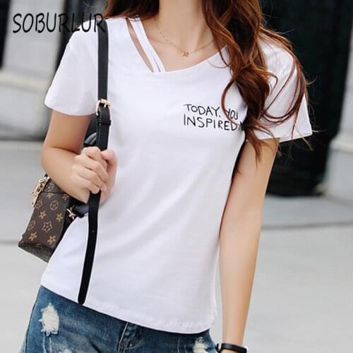 SOBURLUR 2021 Summer New Basic WomensT-shirt Style Simple Solid O-Neck Short Sleeve T-shirt Crop Top Woman Clothes Tops Sexy