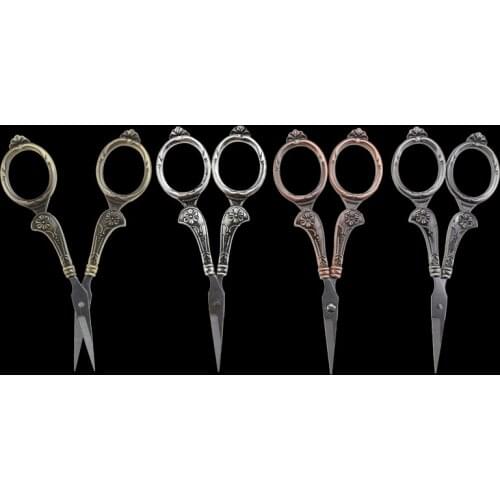 Stainless Steel Vintage Embroidery Pointed French Household Scissors