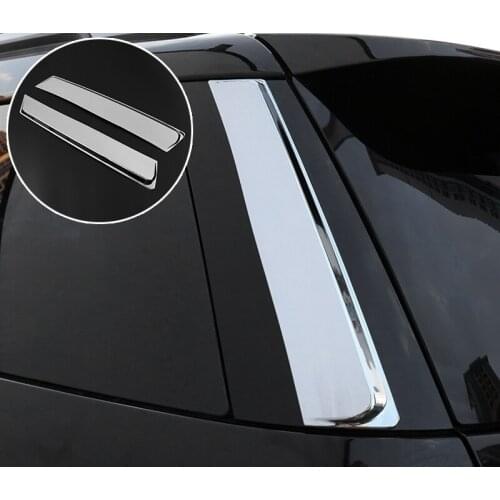 UBLUEE Chrome Rear Window Side Spoiler wing Fit For Ford Explorer 2016 - 2018 Car-styling Auto Accessories Stickers