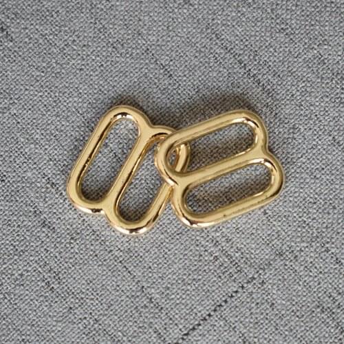Gold 15mm Metal Tri Glide Slide Adjusters Use for DIY Bag Strap Buckles Leather Belt Craft of Rectangle Loop Ring Accessories