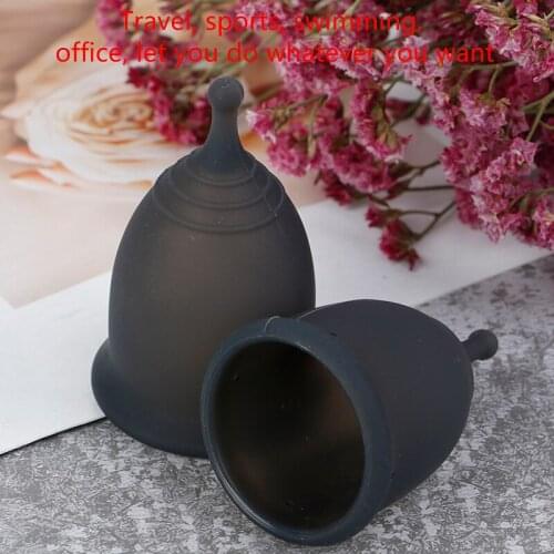 1pcs Feminine Hygiene Menstrual Cup Medical Grade Silicone Copo Menstrual de Silicone Medica Reusable Menstrual Cup