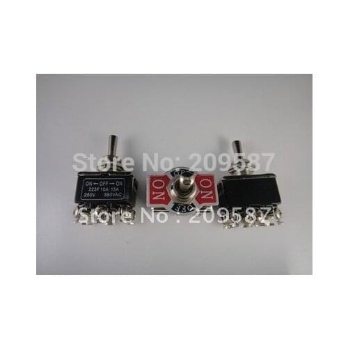 6-Pin Toggle DPDT ON-OFF-ON Momentary Switch 15A 250V