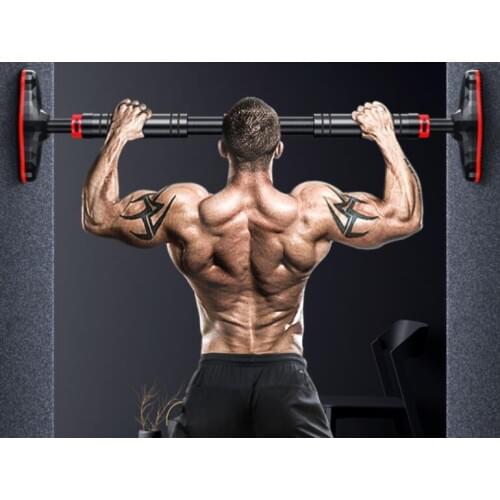 70-95cm Adjustable Professional antiskid door horizontal bar Multipurpose Wall fitness bar support 400kg