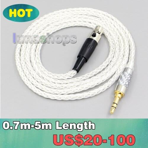 8 Core Silver Plated OCC Earphone Cable For AKG Q701 K702 K271 K272 K240 K141 K712 K181 K267 K712 Headphone LN006529