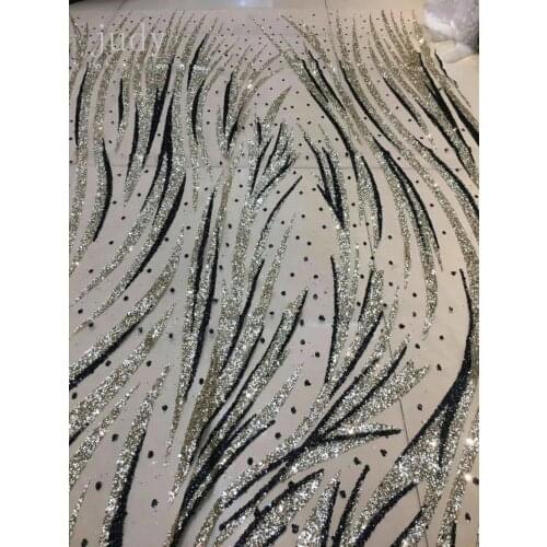 Free shipping Free shipping HL0259# Mixed color lines African cloth glitter powder Nigerian dresses wedding dresses with cloth