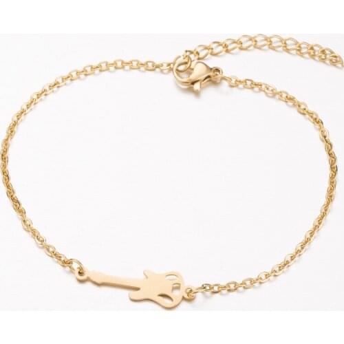 Bracelets for women adjustable stainless steel couple bracelet charms accessories womens gold ladies guitar bracelets charms