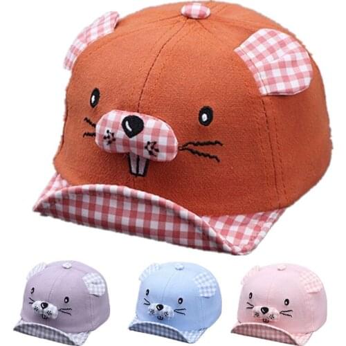 Children Casual Baseball Cap Cartoon Little Mouse Fashion Unisex Sun Protection Duck Hat