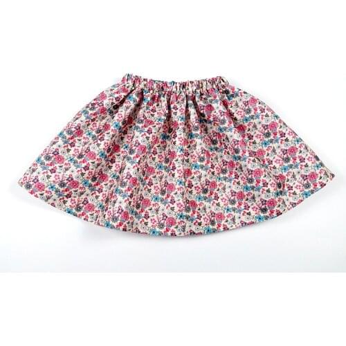 European printed flower baby tutu girl skirt fashion princess short children skirt pettiskirt kids clothes USA Falda