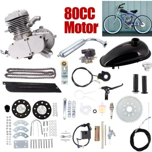 80cc 2 Stroke Motor Engine Kit for DIY Motorized Bicycle Push Bike Complete Petrol Cycle Motor Set High Quality Set