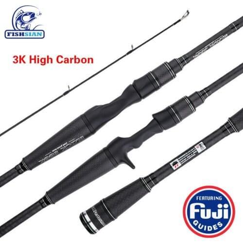 Fuerte caña de pescar mano de carbono Fugi anillo caña de lanzamiento giratoria Canne A Peche Carbonne Olta Kamislari