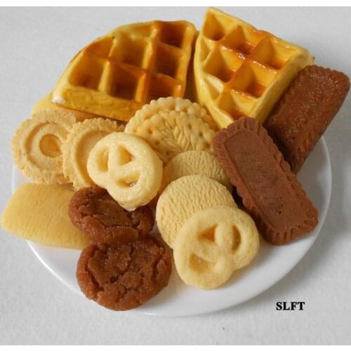 Restaurant shop store home festive party decoration Simulation fake food display props artificial chocolate biscuits Cookies