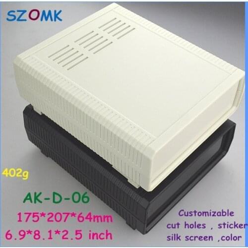 Szomk control enclosure abs plastic pcb enclosure (10 pcs)175*207*64mm electronic tool box distribution box