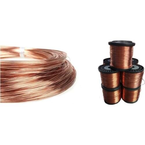 50Meters/Roll T2 Copper Wire Rod Diameter 0.2/0.3/0.4/0.5/0.8/1MM T2 Copper Wire Copper Rope Conductive Wire Copper Cable