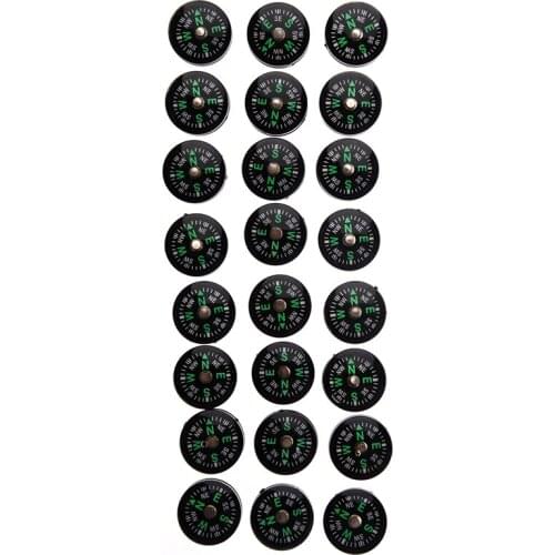 Wholesale Lot 24pcs 20mm Small Mini Compasses for Survival Kit