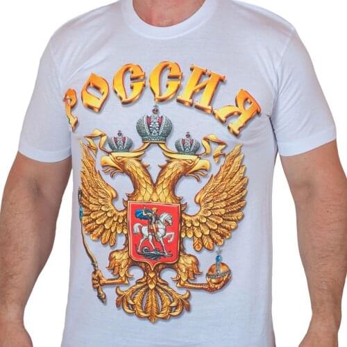 2019 New Summer Men Hot Sale Fashion t-shirt with Russian T-Shirts russia putin military Mens Clothing army T-Shirt