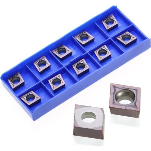 10pcs CCMT09T304 VP15TF Carbide Inserts with Box Mayitr For Lathe Turning Tools