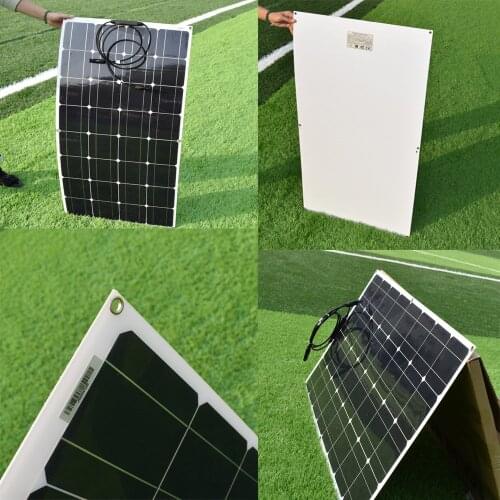Portable PET Waterproof Film Coating 100W 18V Solar Panel,For RV , Camping, Home,Boat