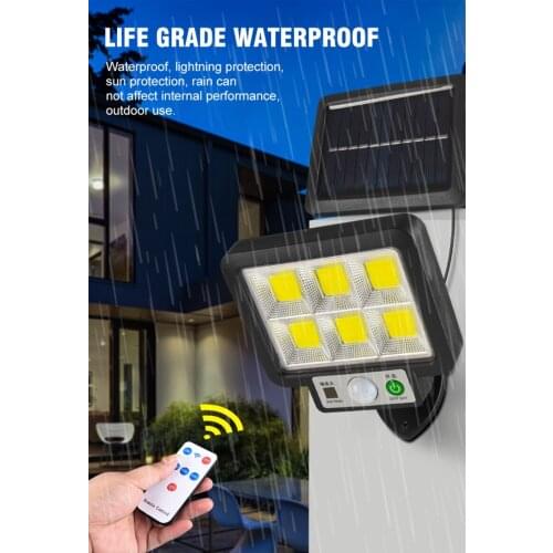 56SMD 72COB Solar Light Outdoor Motion Sensor Recharge Solar Led Wall Lighting Waterproof Emergency Street Garden Porch Lamp