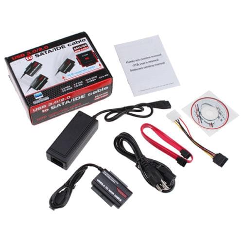 USB 3.0 2.0 to HD HDD SATA IDE Adapter Converter Cable Support 2TB HDD ATA/ATAPI