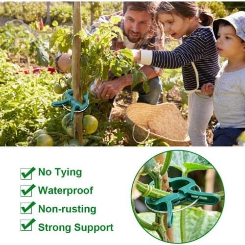 10Pcs Fastener Greenhouse Bracket Pole Fixed Clamp Flower Stem Grafting S L Seedling Clip Support Stakes Connector Plants O7K5
