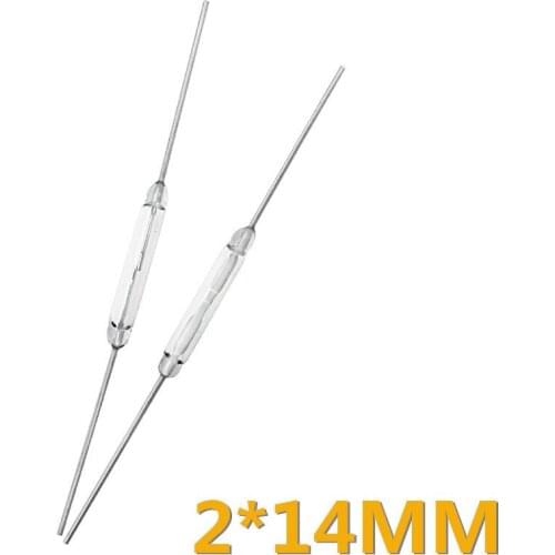 10PCS/LOT Reed switch 2x14mm white glass 100% NEW Original