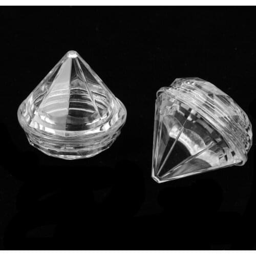 10pcs Clear Empty Cream Balm Lotion Container Jar Box Pots 5g DIAMOND SHAPE