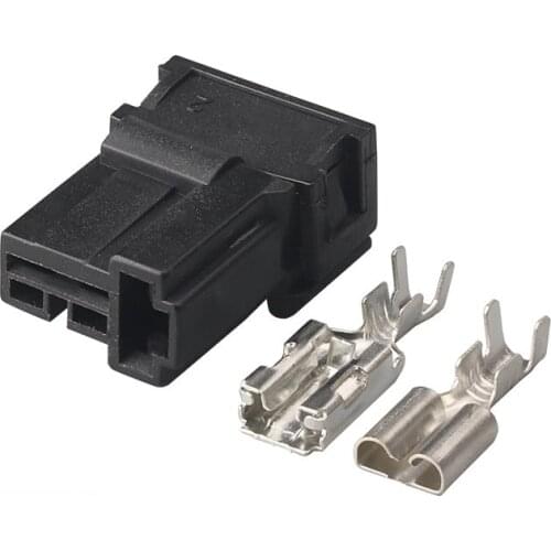 100SETS Dj70212y-6.3-21 automobile harness connector 2-wire high current vehicle connector 2p including terminal