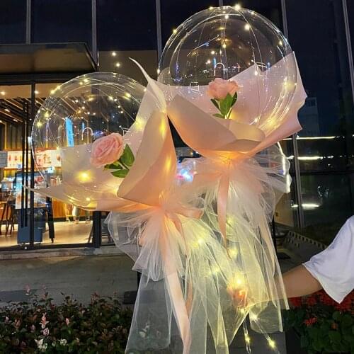 12/20/24/36Inch Smooth Bobo Clear Balloons Transparent PVC Ball Happy Birthday Party Decoration Helium Inflatable Globos