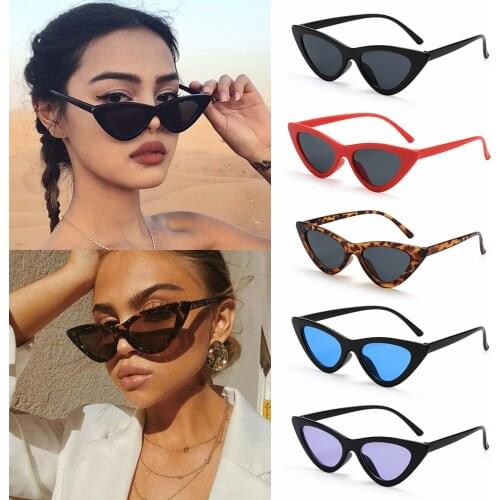 2021 Sexy Ladies Retro Small Triangle Sunglasses UV400 Sun Lens Shades Cat Eye Outdoor Fashion Eyewear Cycling Glasses